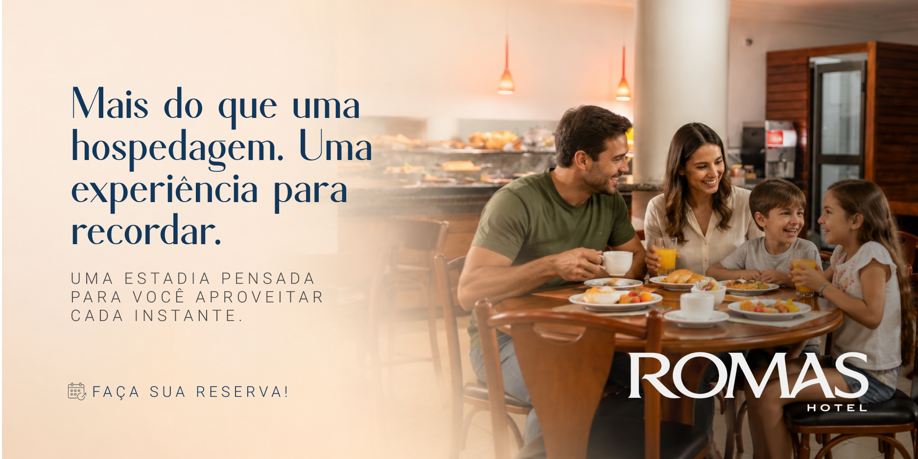 Seu momento de descanso merece algo especial — Roma's Hotel